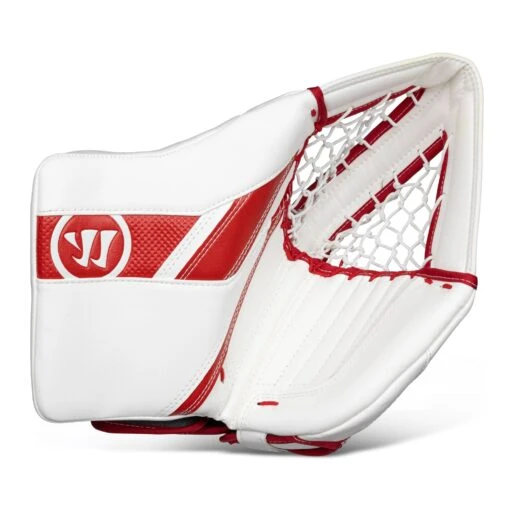 Warrior Ritual G5 Pro Senior Goalie Catcher -Warrior Sales Store warrior catchers warrior ritual g5 pro senior goalie catcher white red regular 28743619969090