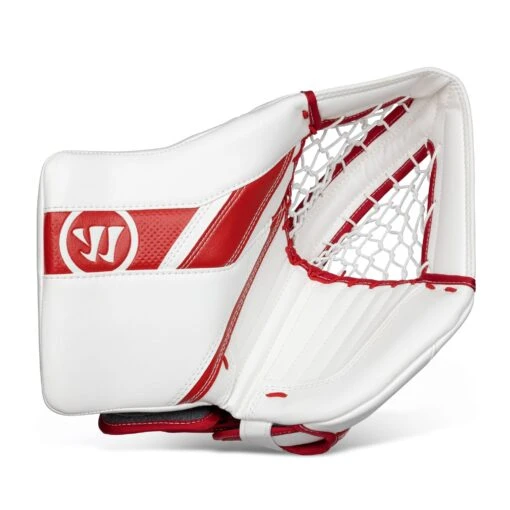 Warrior Ritual G5 SR+ Senior Goalie Catcher -Warrior Sales Store warrior catchers warrior ritual g5 sr senior goalie catcher white red regular 28743620558914