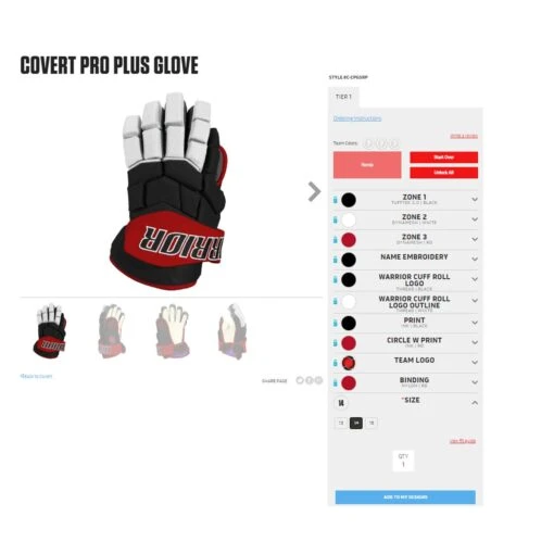 Warrior Covert Pro Plus Custom Hockey Gloves -Warrior Sales Store warrior gloves warrior covert pro plus custom hockey gloves 11783155580994