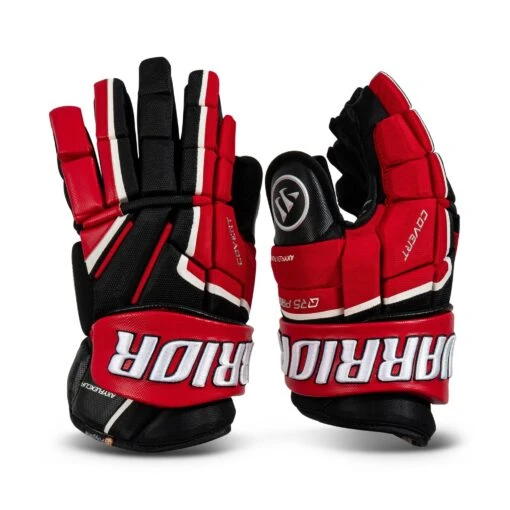 Warrior Covert QR5 Pro Senior Hockey Gloves -Warrior Sales Store warrior gloves warrior covert qr5 pro senior hockey gloves black red white 13 30209164804162